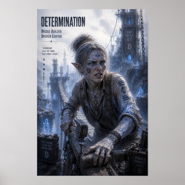 Determination / Bridge Builder / Broken Canyon Poster (Front)