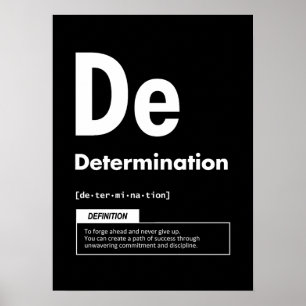 Determination - Element Of Success - Motivational Poster