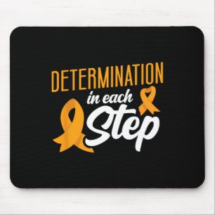 Determination In Each Step Blood Cancer Awareness Mouse Pad