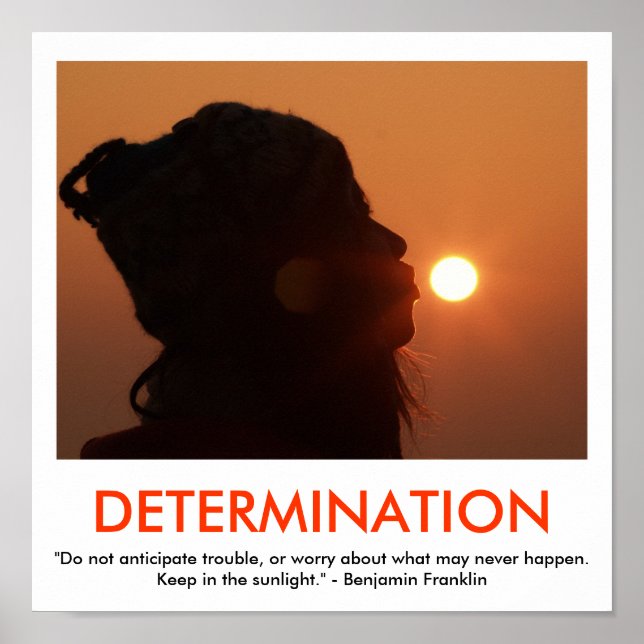 DETERMINATION motivational poster (Front)