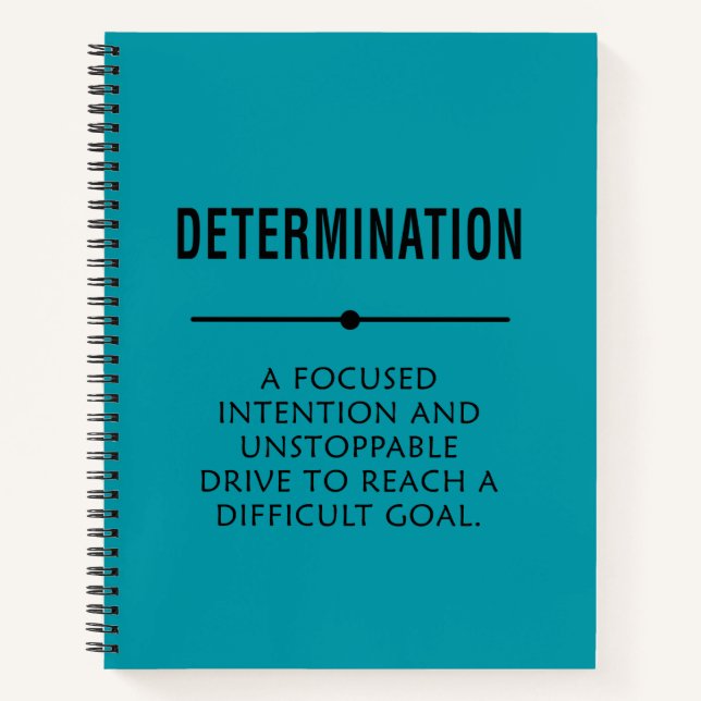 Determination  notebook (Front)