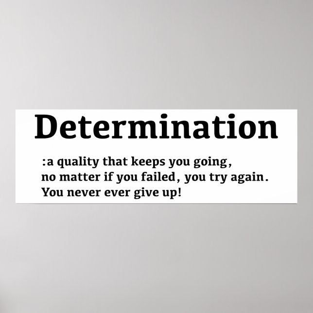Determination Poster (Front)