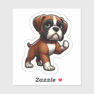 Determined Chibi Boxer Puppy