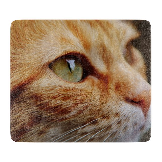 Determined Face of a Ginger Cat Cutting Board (Front)