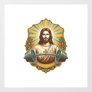 Determined Jesus Heavy Iron Barbell Powerlifting G