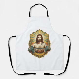 Determined Jesus Heavy Iron Barbell Powerlifting G Apron