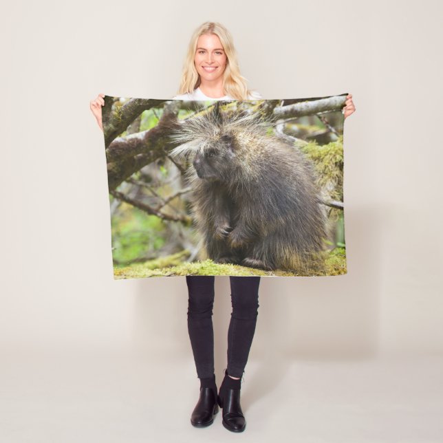 Determined Porcupine Fleece Blanket (In Situ)