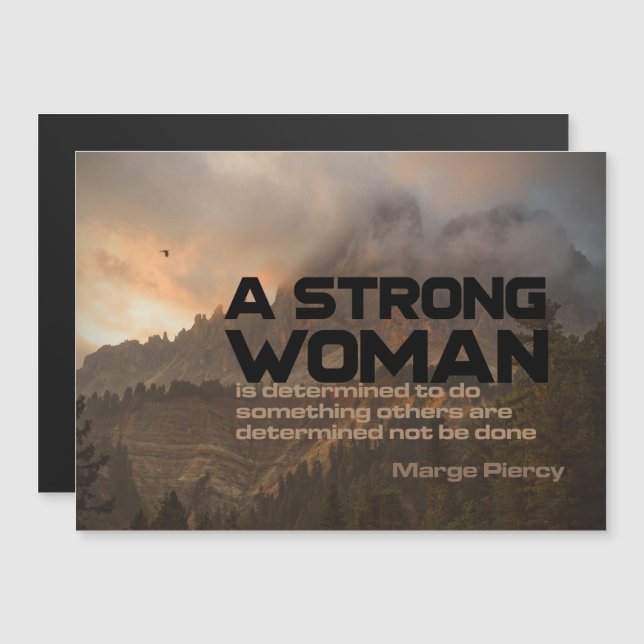 Determined To Do Something Magnetic Card (Front/Back)