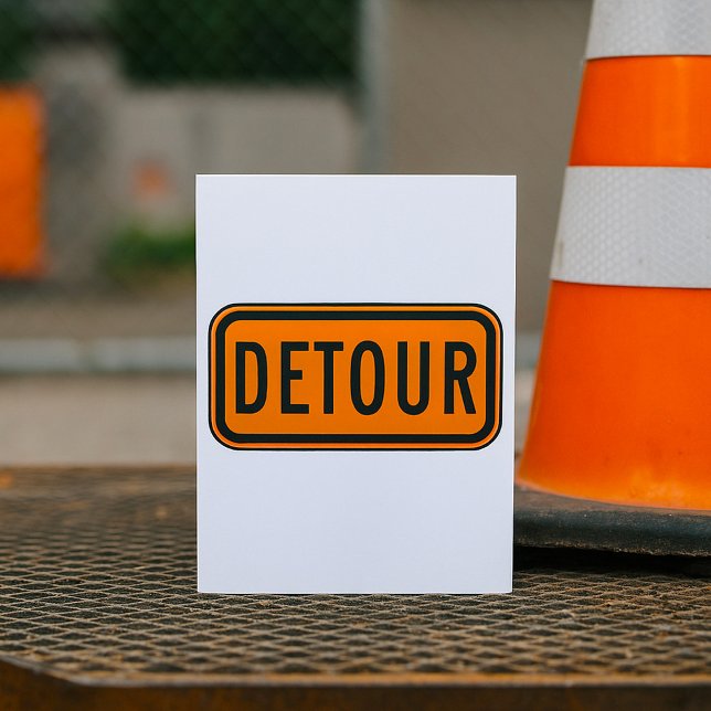 Detour Road Sign Invitation (Creator Uploaded)