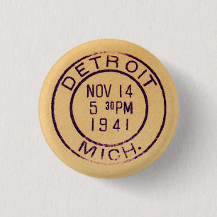 Detroit 1941 3 cm round badge