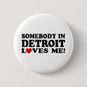 Detroit 6 Cm Round Badge