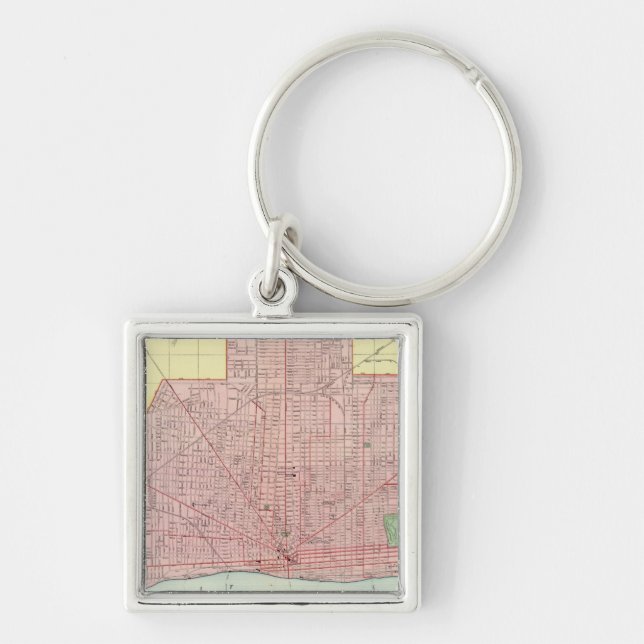 Detroit and Vicinity Key Ring (Front)
