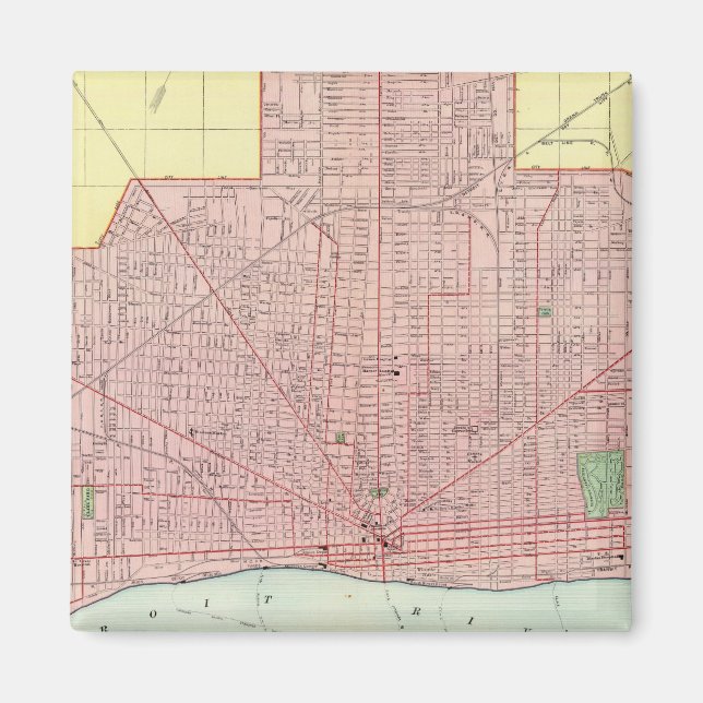 Detroit and Vicinity Magnet (Front)