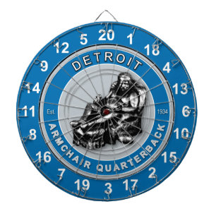 Detroit Armchair Quarterback Football Dartboard