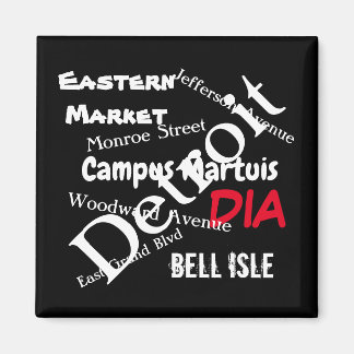 Detroit Around Town Love Magnet