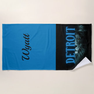 Detroit Beach Towel Personalised gift