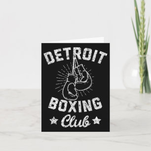 Detroit Boxing Club - Vintage Boxer Gloves Card