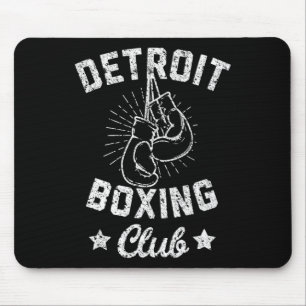 Detroit Boxing Club - Vintage Boxer Gloves Mouse Pad
