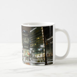 Detroit Christmas mug - Woodward Avenue