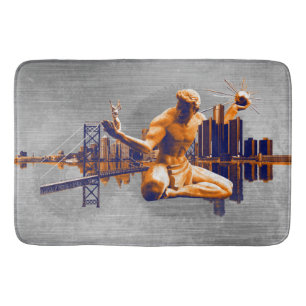 Detroit City Bath Mat