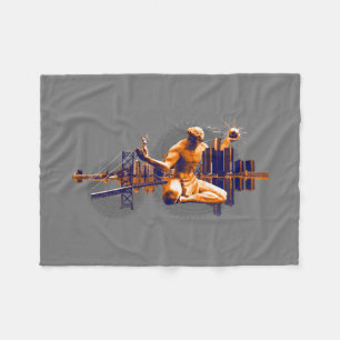 Detroit City Fleece Blanket