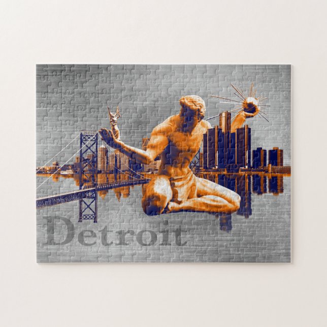 Detroit City Jigsaw Puzzle (Horizontal)
