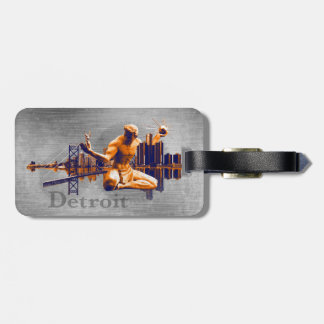 Detroit City Luggage Tag