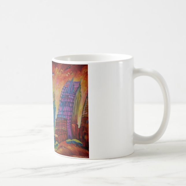 Detroit Cityscape - Mug (Right)