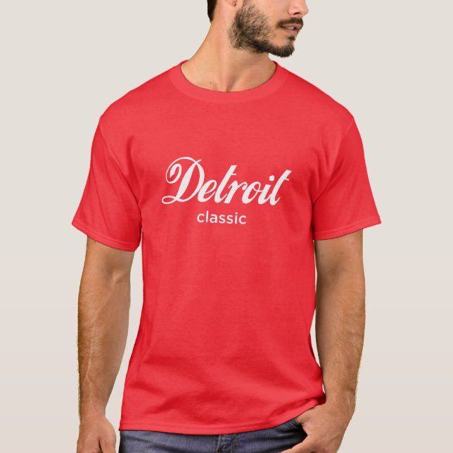 Detroit Classic (White Font) T-Shirt (Front)
