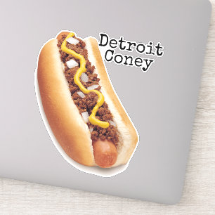 Detroit Coney Custom Die Cut Sticker