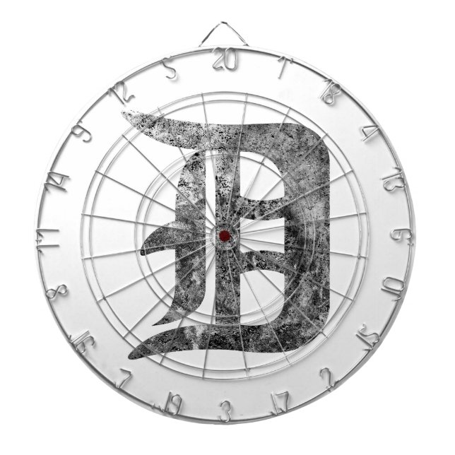 Detroit D wash Dartboard (Front)