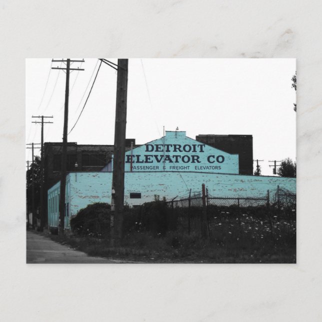 Detroit Downtown Postcard (Front)