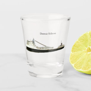 Detroit Edison shot glass