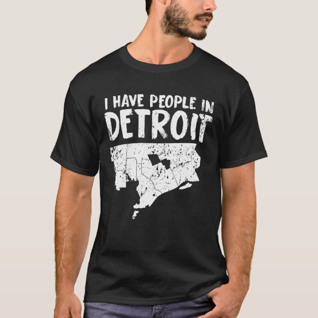 Detroit Gift Funny Michigan Is Home T-Shirt (Front)