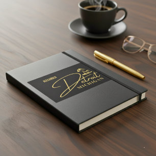 Detroit Golden Mushroom Customisable Sticker