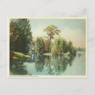 Detroit, Lake at Palmer Park Postcard