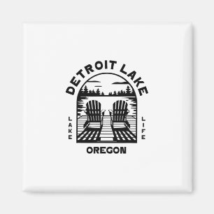 Detroit Lake Oregon Outdoors Vintage 1 Magnet