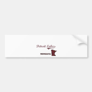 Detroit Lakes Minnesota City Classic Bumper Sticker