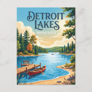 Detroit Lakes, Minnesota Postcard