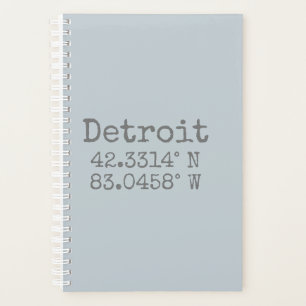 Detroit Latitude Longitude Planner