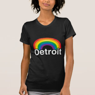 DETROIT LGBT PRIDE RAINBOW T-Shirt