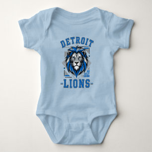 Detroit Lions  football Baby Bodysuit