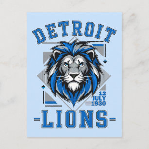 Detroit Lions football Postcard