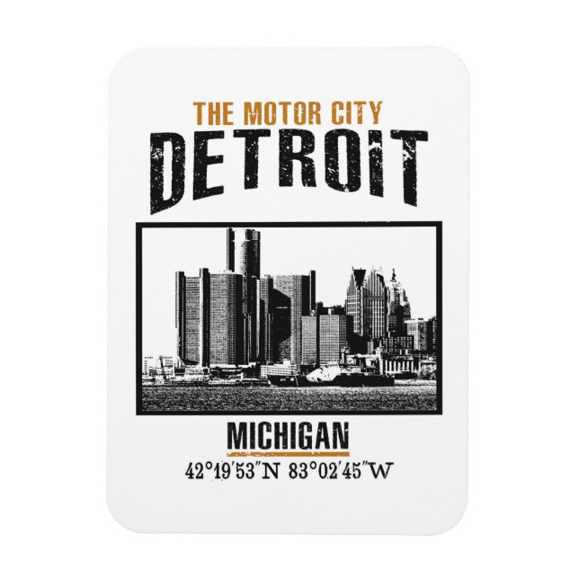Detroit Magnet (Vertical)
