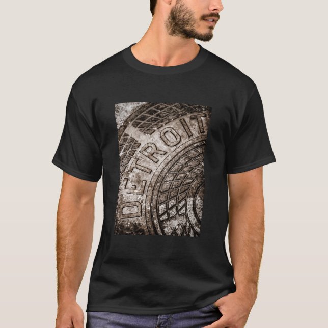 Detroit Manhole Cover T-Shirt (Front)