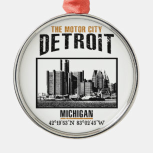 Detroit Metal Tree Decoration