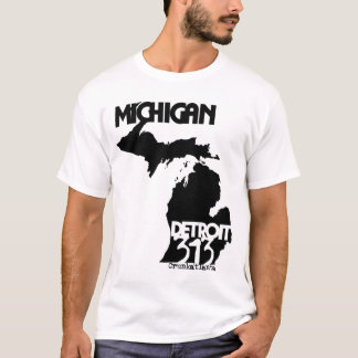 Detroit,Michigan 313 T-Shirt