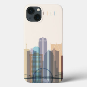Detroit, Michigan   City Skyline iPhone 13 Case