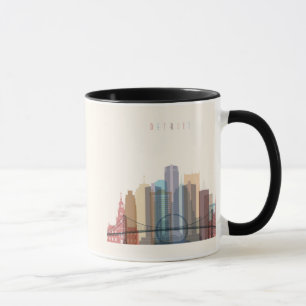 Detroit, Michigan   City Skyline Mug