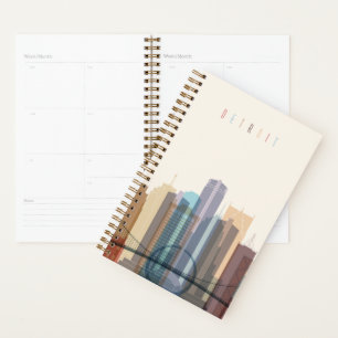 Detroit, Michigan City Skyline Planner